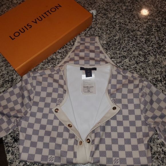 Louis Vuitton Damier Azur Short sleeve Swimsuit - Picture 6 of 9